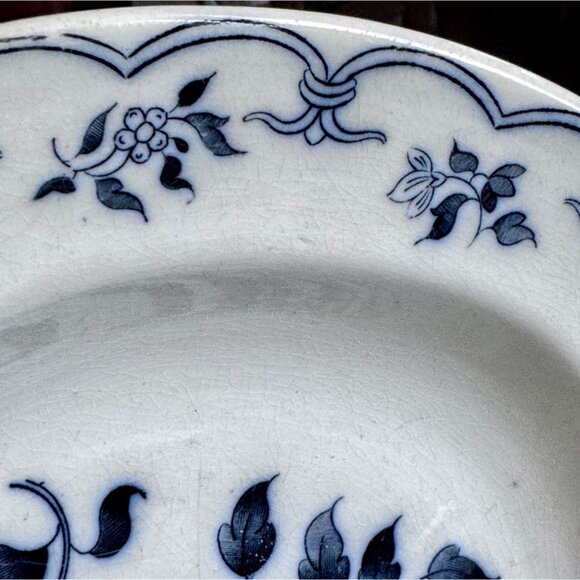 Antique Villeroy & Boch Wallerfangen Floral Ironstone Serving Dish 1875-1909 13" - Picture 5 of 6